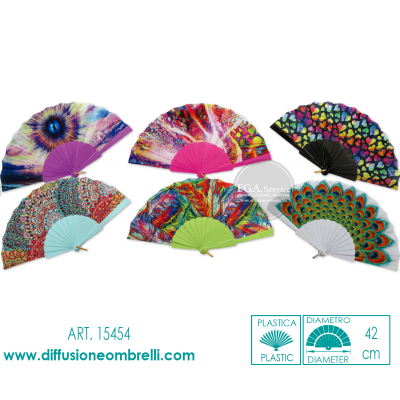 VENTAGLIO PLASTICA FANTASIA ART. 15455