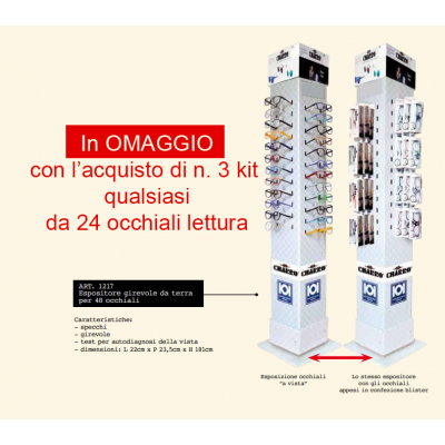 ESPOSITORE DA TERRA PER 48 OCCHIALI EL CHARRO