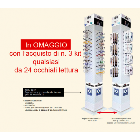 ESPOSITORE DA TERRA PER 48 OCCHIALI EL CHARRO