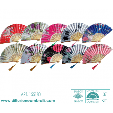 VENTAGLIO BAMBOO FIORI ART. 155180