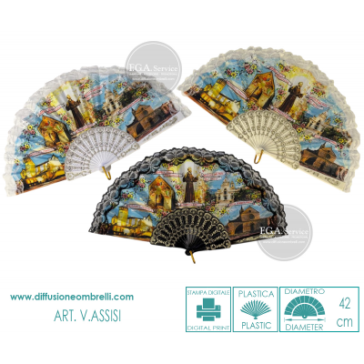 VENTAGLIO SOUVENIR ART. ASSISI