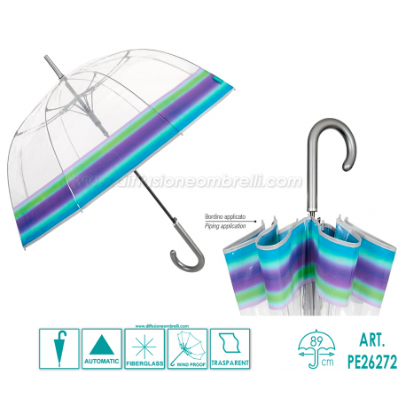 OMBRELLO DONNA CUPOLA AUT. PERLETTI ART. 26272