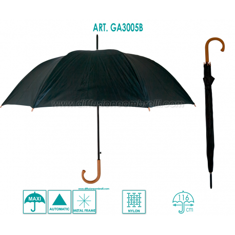 OMBRELLO GOLF NERO ART. 3005B