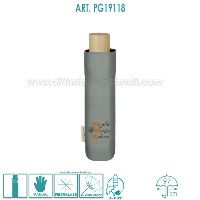 OMBRELLO DONNA PIEGHEVOLE ECO-GREEN ART. 19118