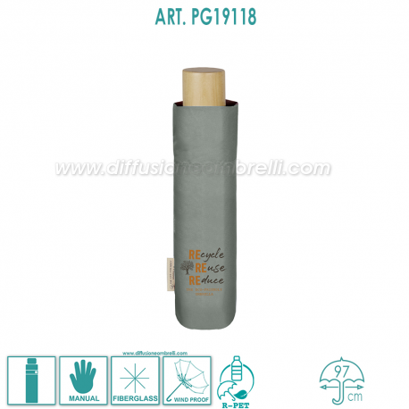 OMBRELLO DONNA PIEGHEVOLE ECO-GREEN ART. 19118