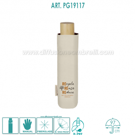OMBRELLO DONNA PIEGHEVOLE ECO-GREEN ART. 19117