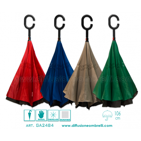 OMBRELLO REVERSIBILE TINTA UNITA ART. 2484