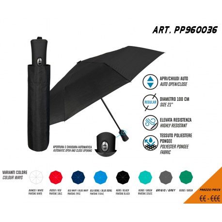 OMBRELLO PERSONALIZZATO APRI E CHIUDI