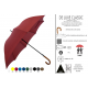 Umbrellas Print advertising with Custom Logo Ref. CLASSIC DE LUXE