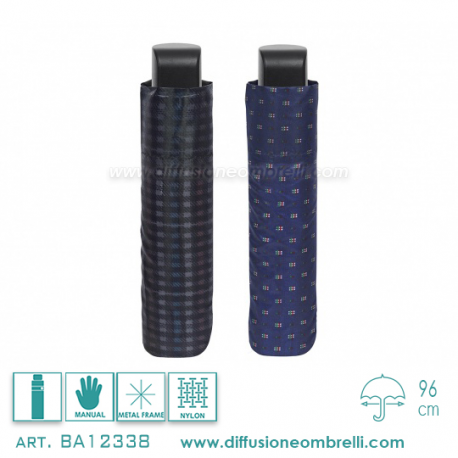 OMBRELLO UOMO PIEGHEVOLE MAN. PERLETTI BASIC 12338