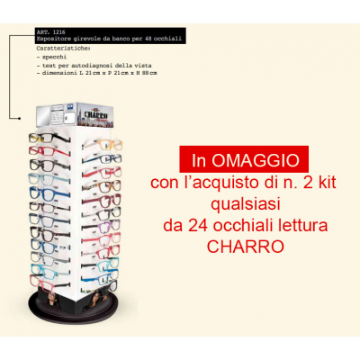 ESPOSITORE DA BANCO PER 48 OCCHIALI EL CHARRO