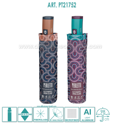 OMBRELLO DONNA PIEGHEVOLE A/C PERLETTI TECHNOLOGY 21752