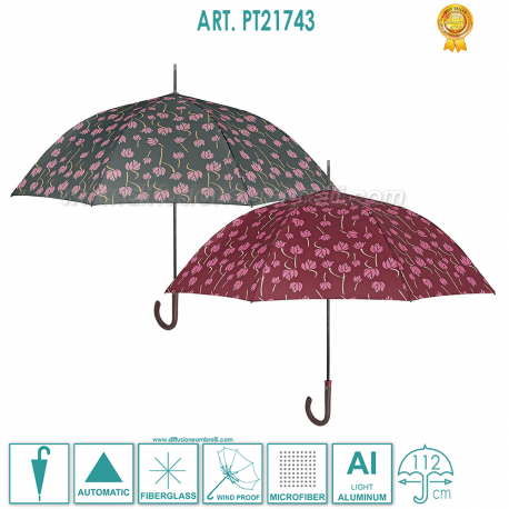OMBRELLO DONNA CLASSICO COMFORT AUT. PERLETTI TECHNOLOGY 21743