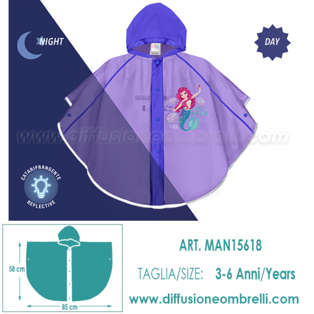 MANTELLINA DA PIOGGIA BIMBA SIRENE 15618
