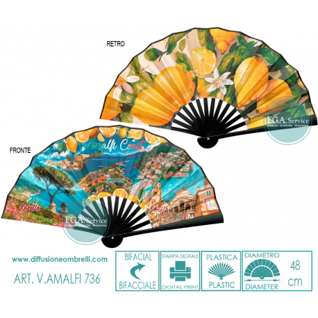 VENTAGLIO POSITANO AMALFI COSTIERA SOUVENIR