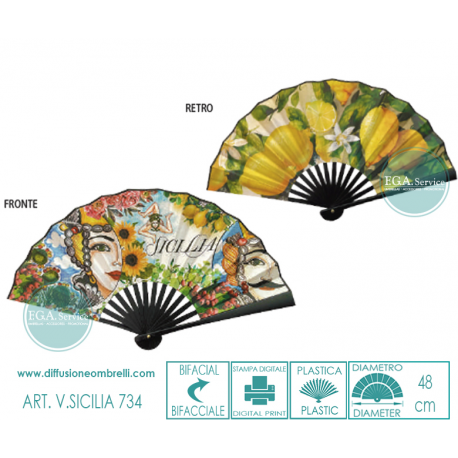 VENTAGLIO SICILIA GRANDE SOUVENIR