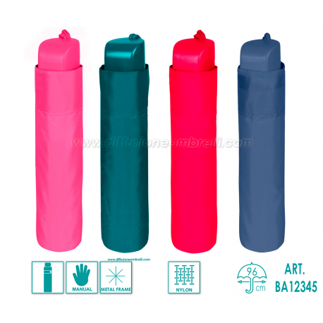 OMBRELLO DONNA PIEGHEVOLE MAN. PERLETTI BASIC 12345