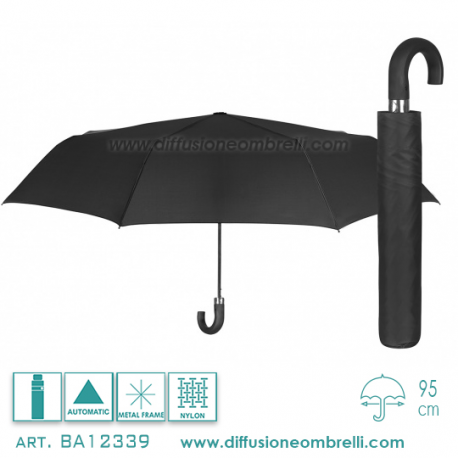 OMBRELLO UOMO PIEGHEVOLE AUT. PERLETTI BASIC 12339