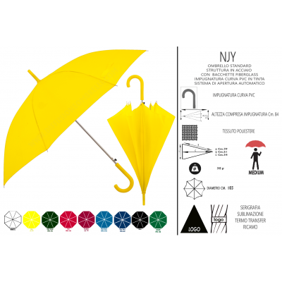 NJY - OMBRELLO CLASSICO PROMOZIONALE PERSONALIZZATO