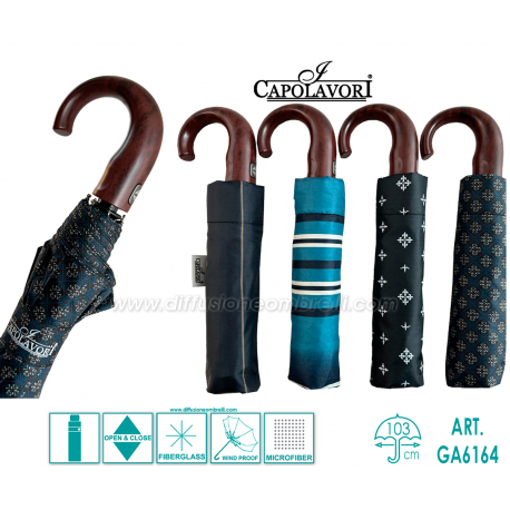 OMBRELLO UOMO PIEGHEVOLE A/C I CAPOLAVORI ART. 6164