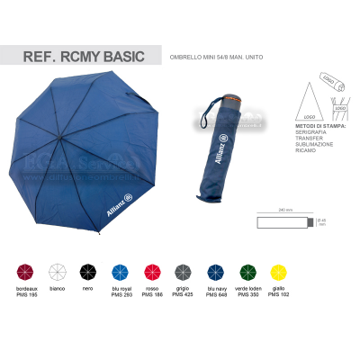 Umbrellas Print advertising with Custom Logo Ref. RCMY BASIC