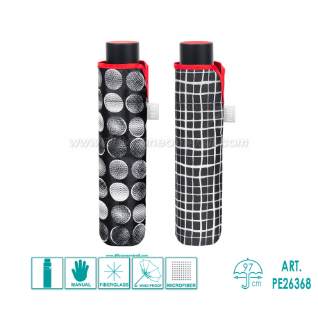 OMBRELLO DONNA PIEGHEVOLE MAN. PERLETTI ART. 26368