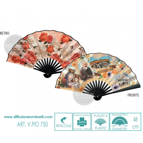 VENTAGLIO SOUVENIR GRANDE PADRE PIO