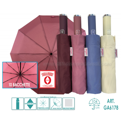 OMBRELLO DONNA A/C 10 STECCHE UNITO I CAPOLAVORI ART. 6178
