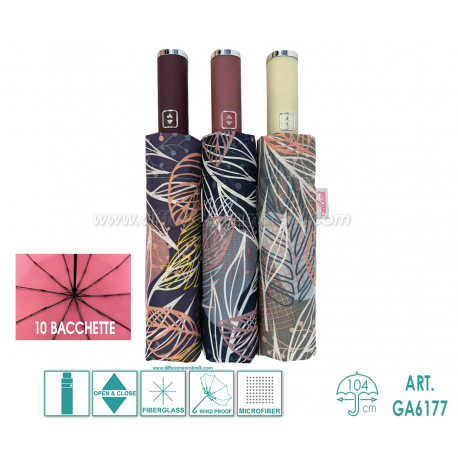 OMBRELLO DONNA A/C 10 STECCHE FANTASIA I CAPOLAVORI ART. 6177