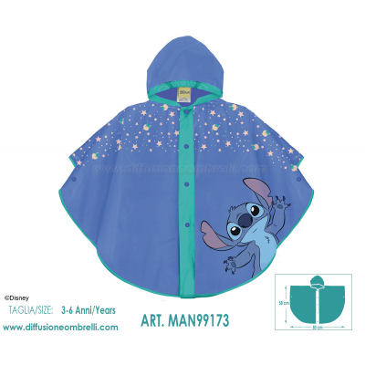 MANTELLA PVC ANTIPIOGGIA STITCH ART. 99173