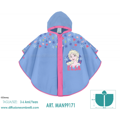 MANTELLA PVC ANTIPIOGGIA FROZEN ART. 99171