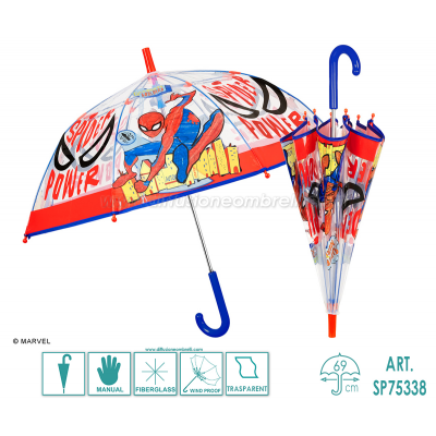 OMBRELLO SPIDERMAN LUNGO MAN. ART. 75338
