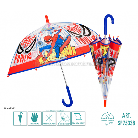 OMBRELLO SPIDERMAN LUNGO MAN. ART. 75338