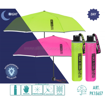 OMBRELLO UNISEX PIEGHEVOLE MAN. PERLETTI KIDS ART. 15657