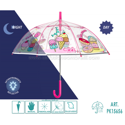 OMBRELLO BIMBA LUNGO MAN. PERLETTI KIDS ART. 15656
