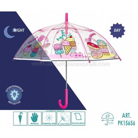 OMBRELLO BIMBA LUNGO MAN. PERLETTI KIDS ART. 15656