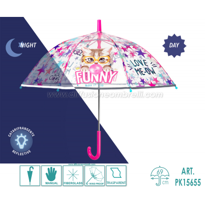 OMBRELLO BIMBA LUNGO MAN. PERLETTI KIDS ART. 15655