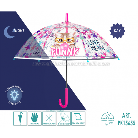 OMBRELLO BIMBA LUNGO MAN. PERLETTI KIDS ART. 15655