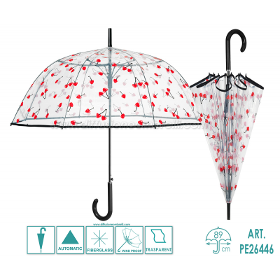 OMBRELLO DONNA CUPOLA AUT. PERLETTI TIME ART. 26446