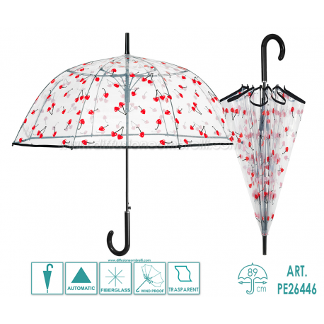 OMBRELLO DONNA CUPOLA AUT. PERLETTI TIME ART. 26446