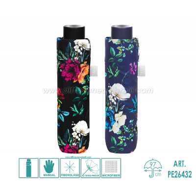 OMBRELLO DONNA PIEGHEVOLE MAN. PERLETTI TIME ART.26432