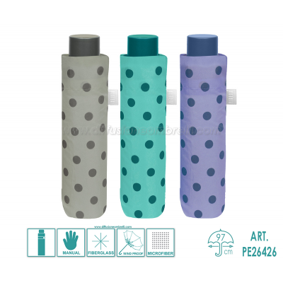 OMBRELLO DONNA PIEGHEVOLE MAN. PERLETTI TIME ART.26426