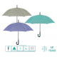 OMBRELLO DONNA CLASSICO AUT. PERLETTI TIME ART. 26425