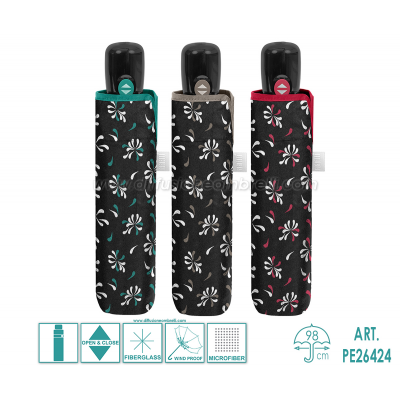 OMBRELLO DONNA APRI-CHIUDI PERLETTI TIME ART. 26424