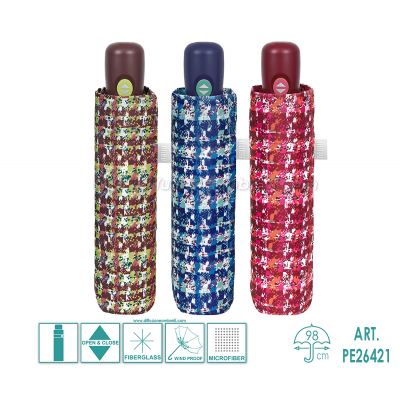 OMBRELLO DONNA APRI-CHIUDI PERLETTI TIME ART. 26421