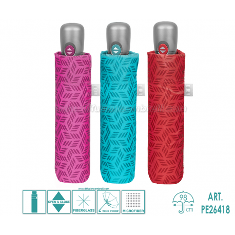 OMBRELLO DONNA APRI-CHIUDI PERLETTI TIME ART. 26418