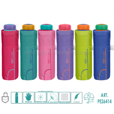 OMBRELLO DONNA POKET MAN. PERLETTI TIME ART.26414