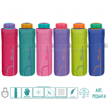 OMBRELLO DONNA POKET MAN. PERLETTI TIME ART.26414