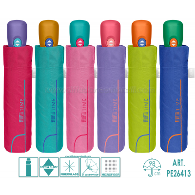 OMBRELLO DONNA APRI-CHIUDI PERLETTI TIME ART. 26413