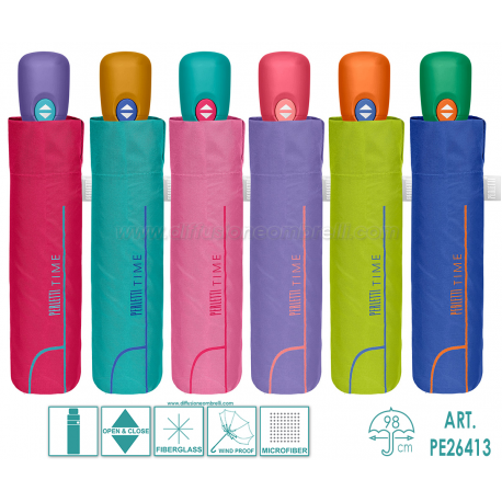 OMBRELLO DONNA APRI-CHIUDI PERLETTI TIME ART. 26413